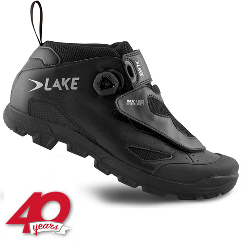 LAKE MX180 ENDURO | buty rowerowe | MTB | BOA | SPD | Action LEATHER |  black