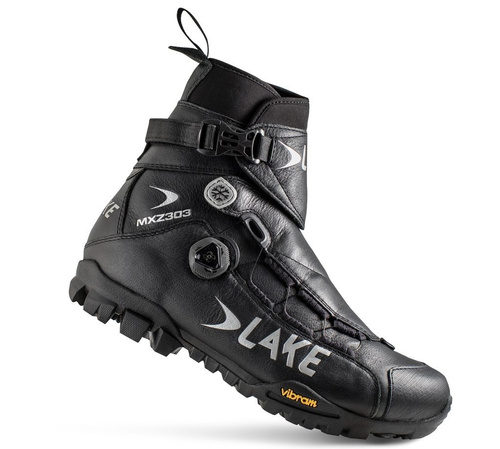 LAKE MXZ303 | zimowe buty rowerowe MTB | -10°C to 7°C | VIBRAM | BOA | LEATHER