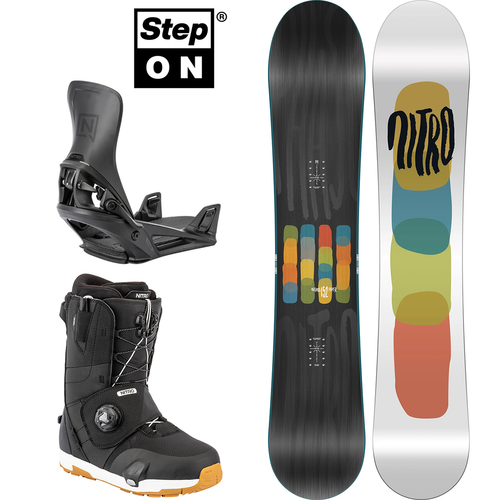 ZESTAW NITRO 2026: Phase WIDE + Step On ® + Venture TLS | snowboard + wiązania + buty