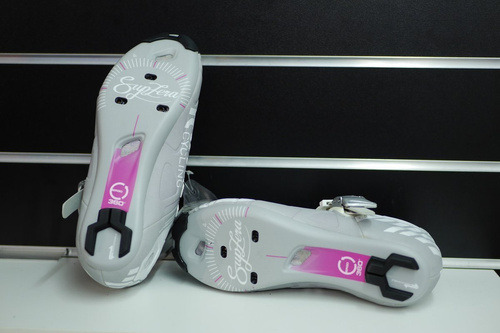 SUPLEST SupZERO StreetRacing Buckle | women's road cycling shoes | reflective silver/white/pink | OUTLET