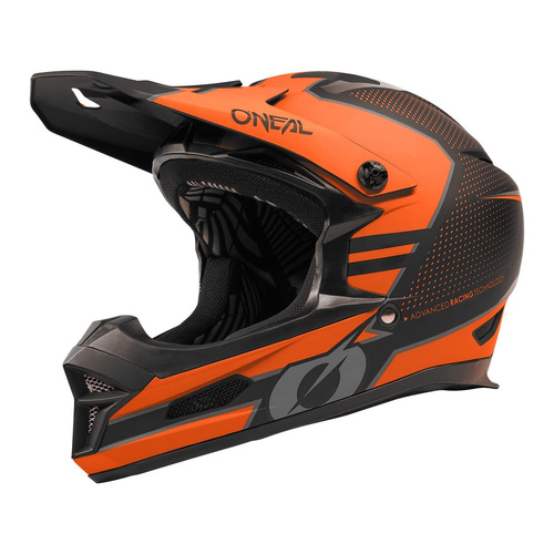 O'NEAL Fury STAGE V.23 |  bike helmet | GOPRO mount | ABS | MTB / ENDURO / DH | FULLFACE / FF | gray / orange