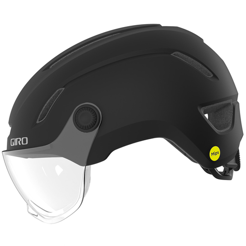 GIRO Evoke MIPS ® | kask rowerowy miejski | LED | VISOR | matte black