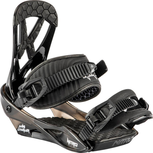 NITRO Charger Mini | youth snowboard bindings | black
