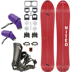 ZESTAW NITRO 2025: Slash 3D & Vertical by KOHLA + Vertical ST & IBEX x SPARK | splitboard & foki + wiązania & pucki | 156cm