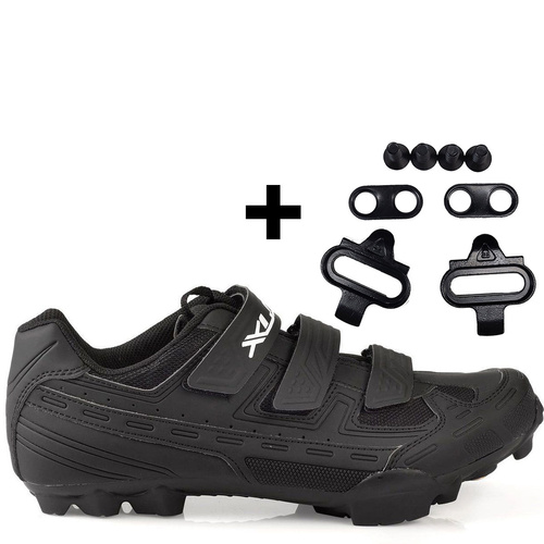 XLC Tiger + SPD | bike shoes + cleats | CB-M06 | SPD |  MTB / GRAVEL / CROSS / ROAD / TOURING | matt black