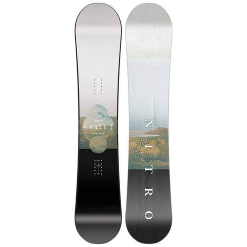 WOMEN'S SET : NITRO Fate 2025 + BATALEON E-stroyer BLACK / white | snwboard + bindings