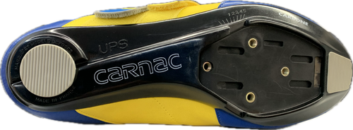 CARNAC Aero UPS | buty rowerowe szosowe | VINTAGE / RETRO / CULT | blue / yellow