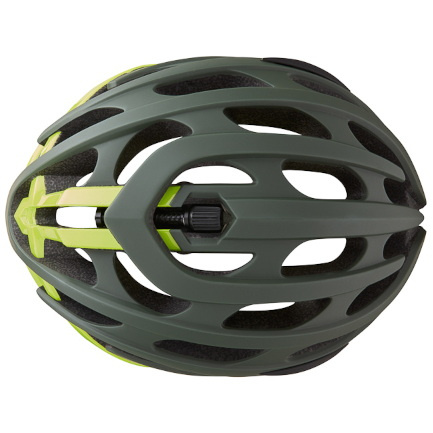LAZER Blade+ | road cycling helmet | matte dark green / fluo yellow