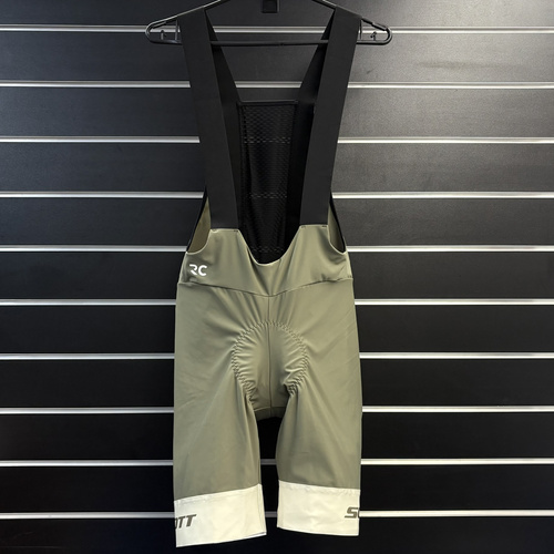 SCOTT RC Pro +++ Men's Bib shorts | GRAVEL / ROAD | hay green / cotton white