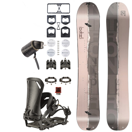 WOMEN SET NITRO 2025: Volta 152cm & Peak by KOHLA + Vertical ST s. M & pucks x SPARK R&D | splitboard & skins + bindings & pucks