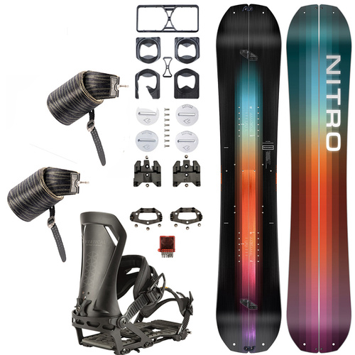 SET NITRO 2025: Team Split & Peak + Vertical ST & pucks x SPARK R&D | splitboard & skins + bindings & pucks