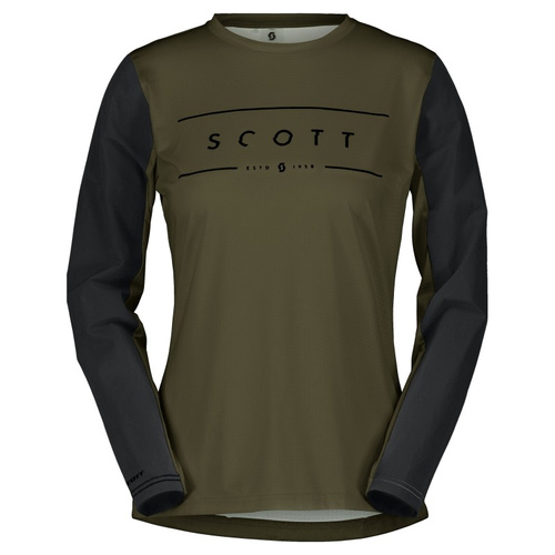 SCOTT Trail Vertic LS Women's Bike Tee | fir green/black