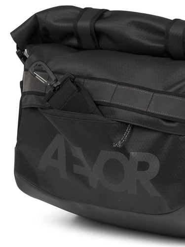 AEVOR Triple Bike Bag PROOF Black 15-24l | torba rowerowa na kierownicę / bagażnik | LAPTOP 13" | WATERPROOF 13K