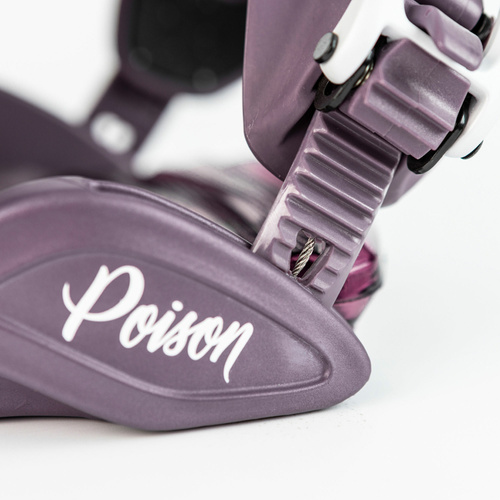 NITRO Poison 2025 | women's snowboard bindings | VIBRAM | deep purple | The Ultimate Blend of Precision & Comfort