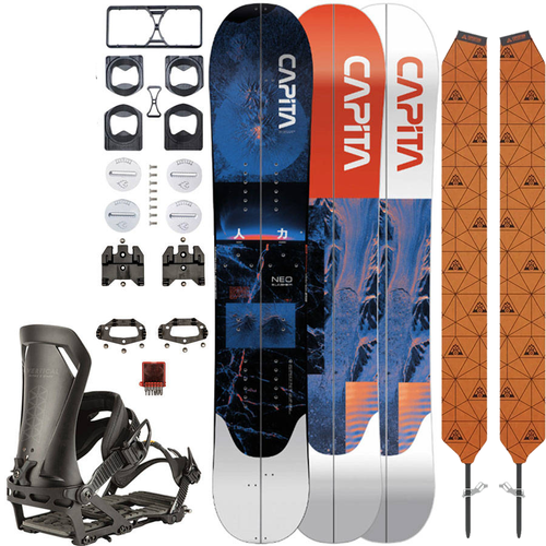 SET: splitboard & skins / CAPITA Neo Slasher & UNION Climbing Skins by MONTANA + NITRO Vertical 2023 x SPARK R&D bindings & pucks | 151cm