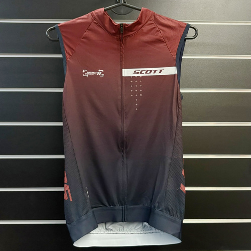 SCOTT RC Pro w/o sleeve Men's Jersey | wood red / dark blue