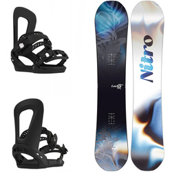 WOMEN'S SET: NITRO Lectra CAM-OUT 2025 + BATALEON E-stroyer 2024 | snowboard + bindings