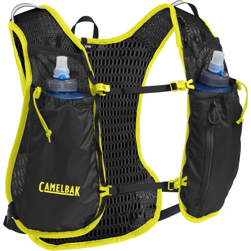CAMELBAK Trail RUN Vest 7l + 2 x 500ml Quick Stow™ Flasks | kamizelka / plecak biegowa/y | black / safety yellow