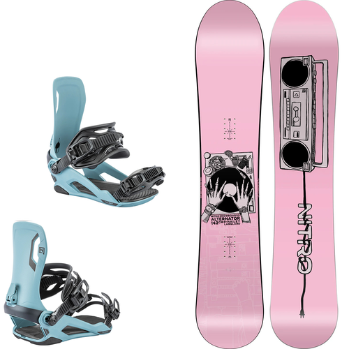 WOMEN'S NITRO 2026 SET: Alternator x Hailey + Talent | snowboard + bindings