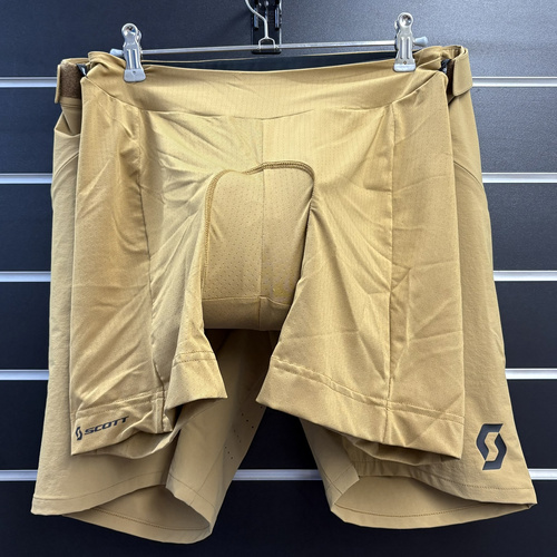 SCOTT Shorts W's Endurance ls/fit w/pad | damskie szorty / spodenki rowerowe | + wewnętrzne spodenki z wkładką | MTB / ENDURO / GRAVEL | silt beige