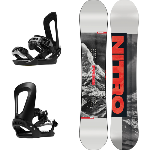  SET: NITRO Prime RAW 2026 + BATALEON E-stroyer BLACK / white | snowboard + bindings