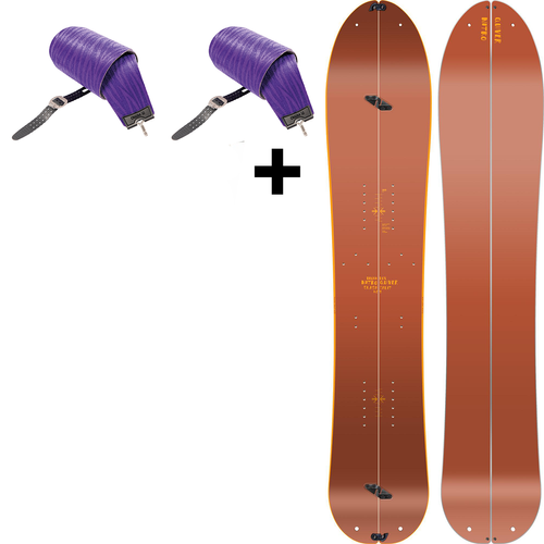 Splitboard + skins / NITRO Slash 3D 2023 + skins: Vertical by KOHLA | EXPERIENCE SPLITSURFING IN 3D! | 162cm