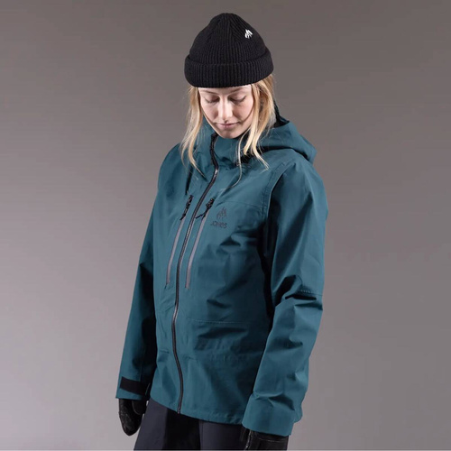 JONES Women's Shralpinist STRETCH Recycled Jacket | 30K/30K | 3L | snowboard / splitboard | pacific teal