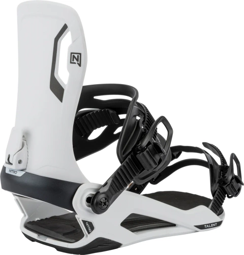 NITRO Talent 2026 WHITE | snowboard bindings | VIBRAM ® | The Interface for Everyone