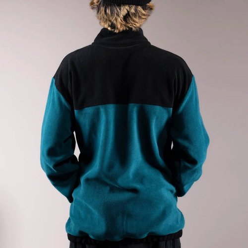 JONES Men's Recycled Fleece Half Zip Pullover 2025 | bluza | pacific teal