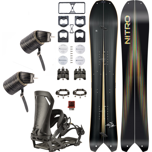DAMSKI ZESTAW NITRO 2026: Squash Split Wmn 152cm & Vertical by KOHLA + Vertical ST r. M x SPARK | splitboard & foki + wiązania & pucki