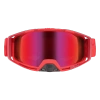 IXS Trigger RACING RED | gogle rowerowe | 2 x SZYBKA:  Crimson MIRROR Lens  / LT21% + CLEAR Lens / LT 89%