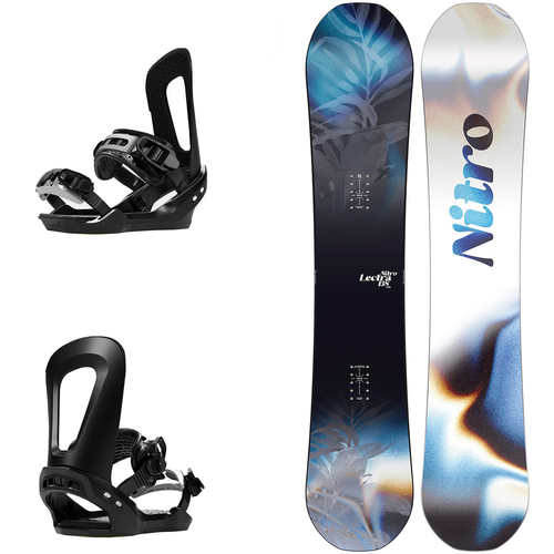 WOMEN'S SET: NITRO Lectra CAM-OUT 2026 + BATALEON E-stroyer BLACK / white | snowboard + bindings