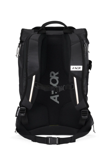 AEVOR Bike Pack PROOF Black 18-24l | plecak rowerowy / miejski / wyprawowy | z USZTYWNIACZEM / WENTYLACJĄ | WATERPROOF 13K + LAPTOP 15" IPX DIN