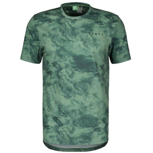 SCOTT DRI Tie Dye Men's Tee | koszulka turystyczno-sportowa | lush green / haze green