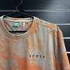 SCOTT DRI Tie Dye Men's Tee | dust white / flash orange