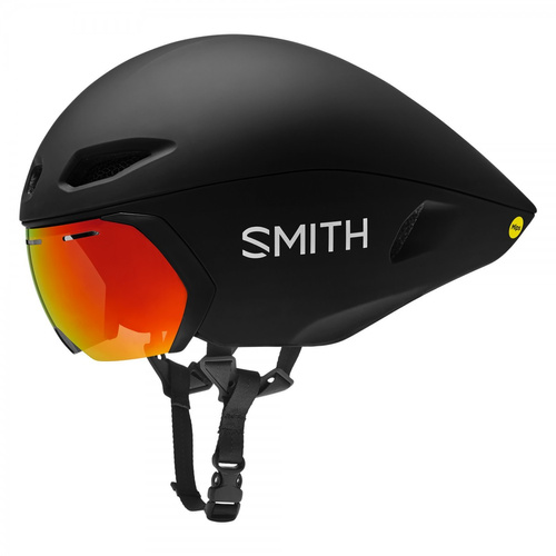 Kask rowerowy szosowy czasowy TT triathlonowy aero SMITH Jetstream TT | 2 x SZYBA | MIPS ® | AEROcore /  KOROYD ® | matte black