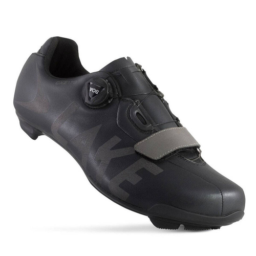 LAKE CXZ176 | road cycling shoes / autumn-winter | -3°C | BOA ® | CLARINO ® | black / gray