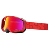 IXS Trigger RACING RED | gogle rowerowe | 2 x SZYBKA:  Crimson MIRROR Lens  / LT21% + CLEAR Lens / LT 89%