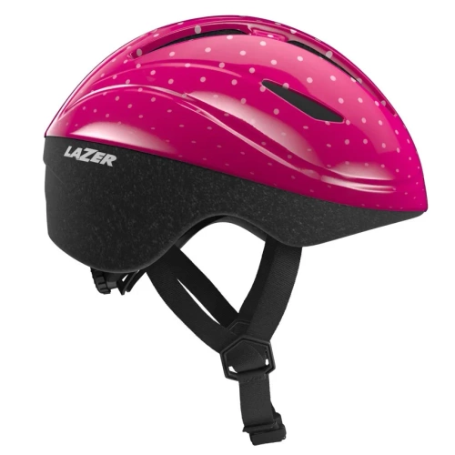 LAZER Bob+ | dziecięcy kask rowerowy | pink dots