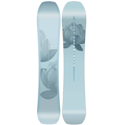 DAMSKI ZESTAW NITRO 2025: Karma + Poison deep purple  | deska snowboardowa + wiązania | Freeride Redefined & Refined