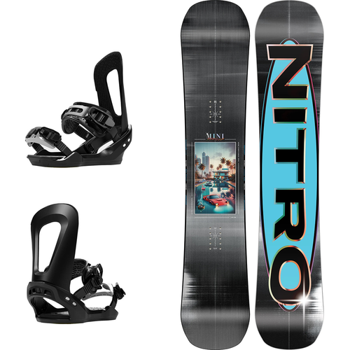 NITRO Mini Thrills 2026 + BATALEON E-stroyer BLACK / white |  juniorski snowboard + wiązania