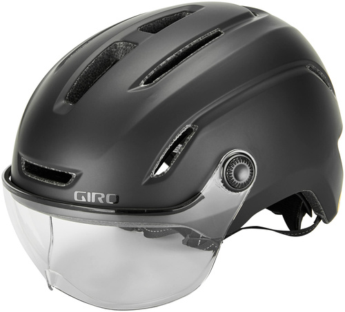 GIRO Evoke MIPS ® | kask rowerowy miejski | LED | VISOR | matte black