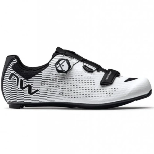 NORTHWAVE Storm 2 | road cycling shoes | 100% CARBON inserts | white / black