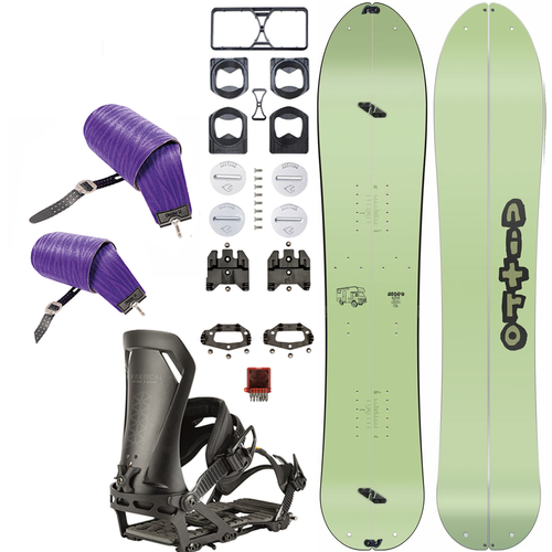 SET NITRO: Slash 3D & Vertical by KOHLA + Vertical ST x SPARK | splitboard & skins + bindings & pucks | 156cm