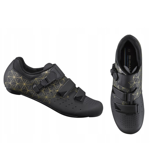 SHIMANO RP3 | road cycling shoes | black / gold