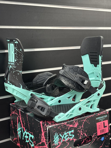 YES x NOW x LOBSTER Airmaster 2025 | snowboard bindings | SkateTech ® | blue | NOTE