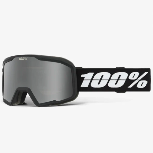 100% Valnor Black | ski / snowboard goggles | S3 HiPER ® Silver Mirror lens LT 11% | OUTLET