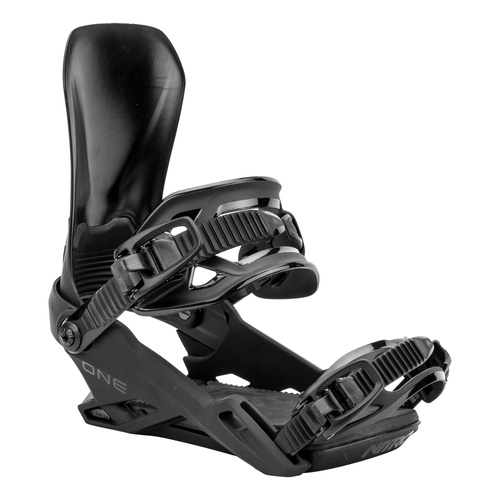 NITRO One Ultra Black 2026 | snowboard bindings | The Friendly Freestyle Mountain Interface