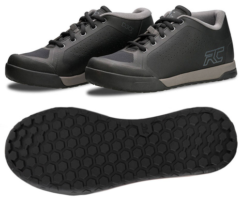 RIDE CONCEPTS Powerline | bike shoes | D3O | Rubber Kinetics DST 4.0 | MTB / ENDURO / DIRT / DH | FLAT | black / charcoal