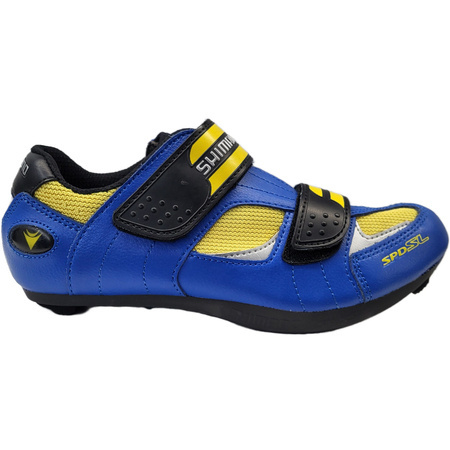 SHIMANO SH-R073 | road cycling shoes | SPD / SPD SL | VINTAGE / RETRO / CULT | blue / yellow